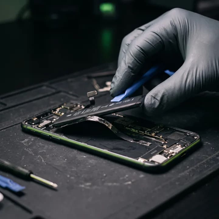 Replacing a phone battery